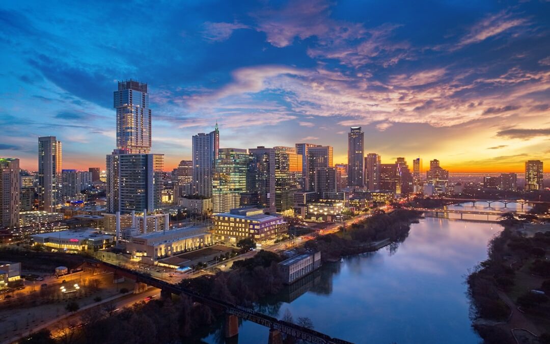 Austin, Texas skyline at sunrise